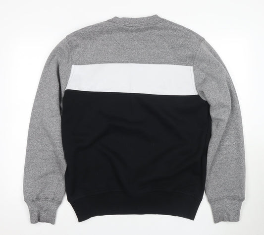 McKenzie Men's Grey Black Logo Sweatshirt L