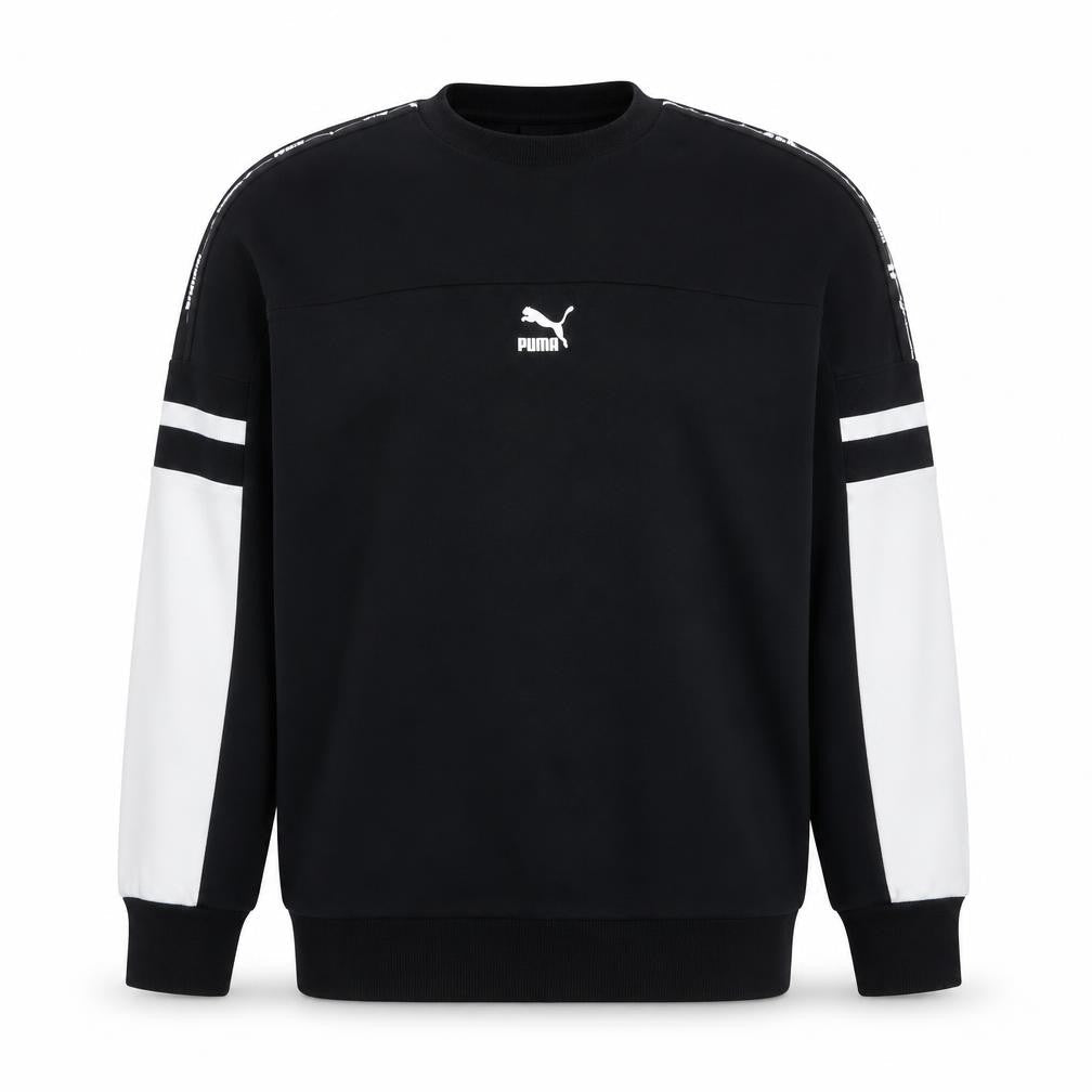 Mens UK L Regular PUMA Black Pullover Sweatshirt