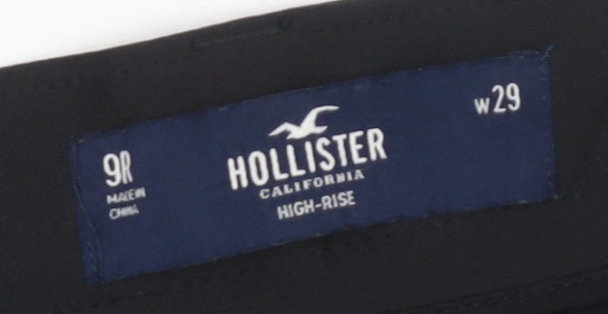 Hollister Women's Black High-Rise Trousers, Size 29