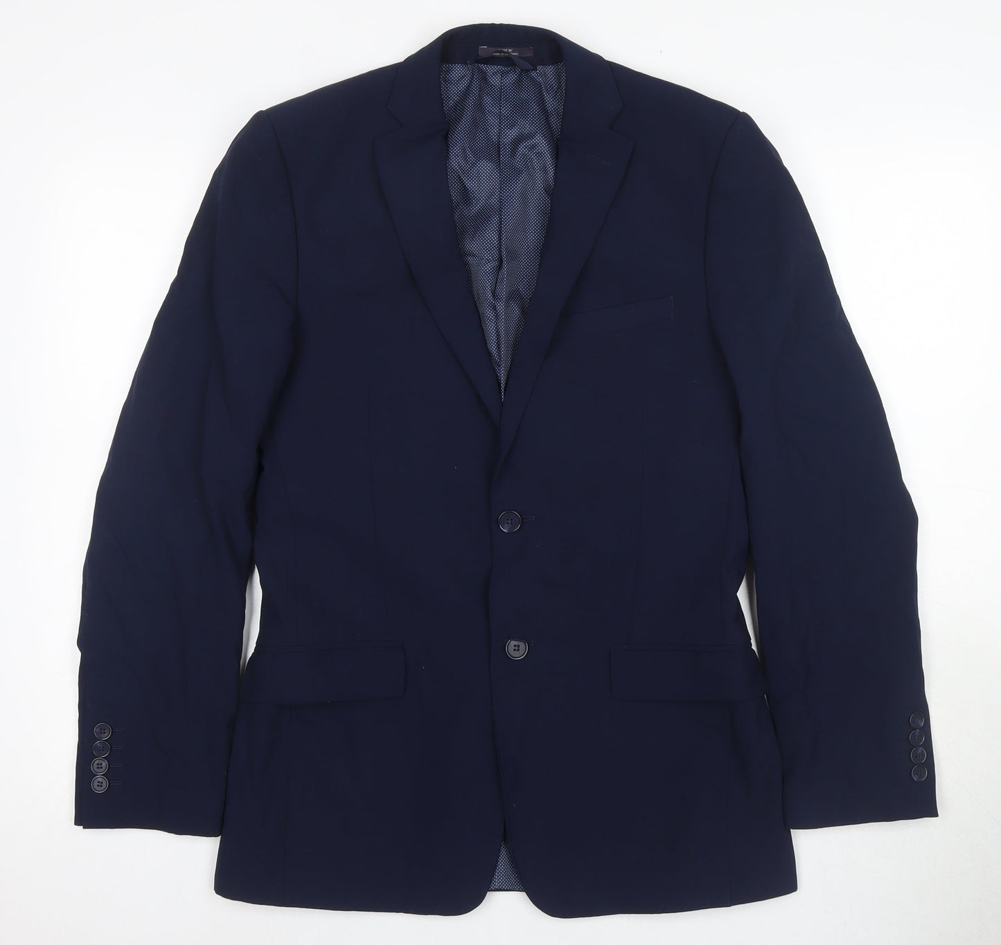 Marks and Spencer Blue Men's Regular Suit Jacket 36R