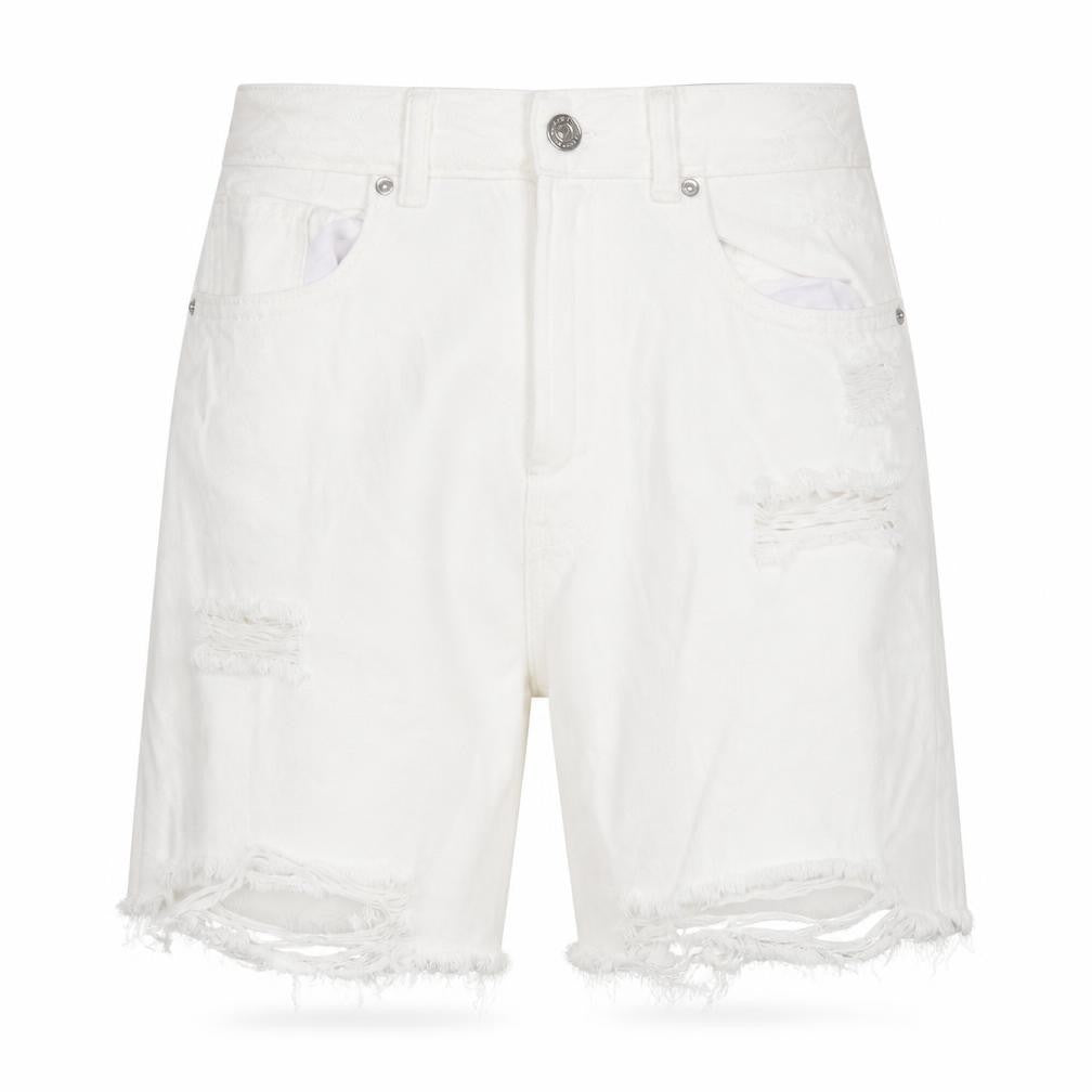 Alcott Women's White Bermuda Denim Shorts - Size 8