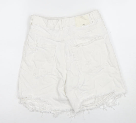 Alcott Women's White Bermuda Denim Shorts - Size 8