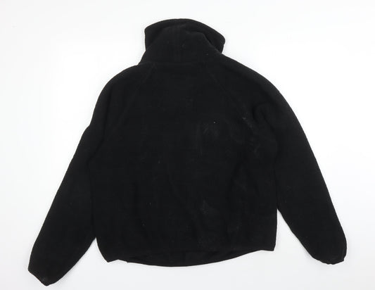 ASOS Black Fleece Pullover Sweatshirt UK 10