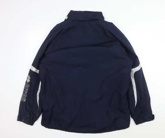 Errea Men's Blue Windbreaker Jacket L