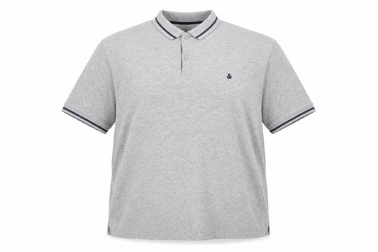 Jack & Jones Men's Grey 2XL Polo Shirt