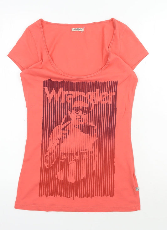 Wrangler Women’s Red Scoop Neck T-Shirt S