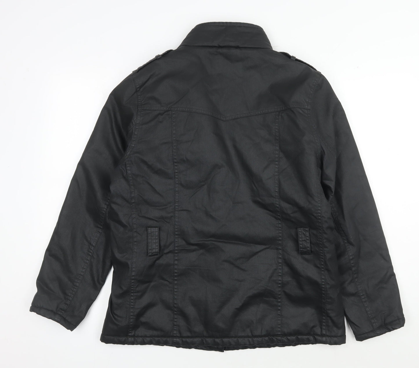 Marks and Spencer Women's Black Motorcycle Jacket Size 14