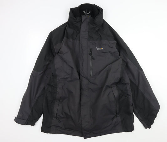 Regatta Men's Black Mid-Length Jacket, Size L