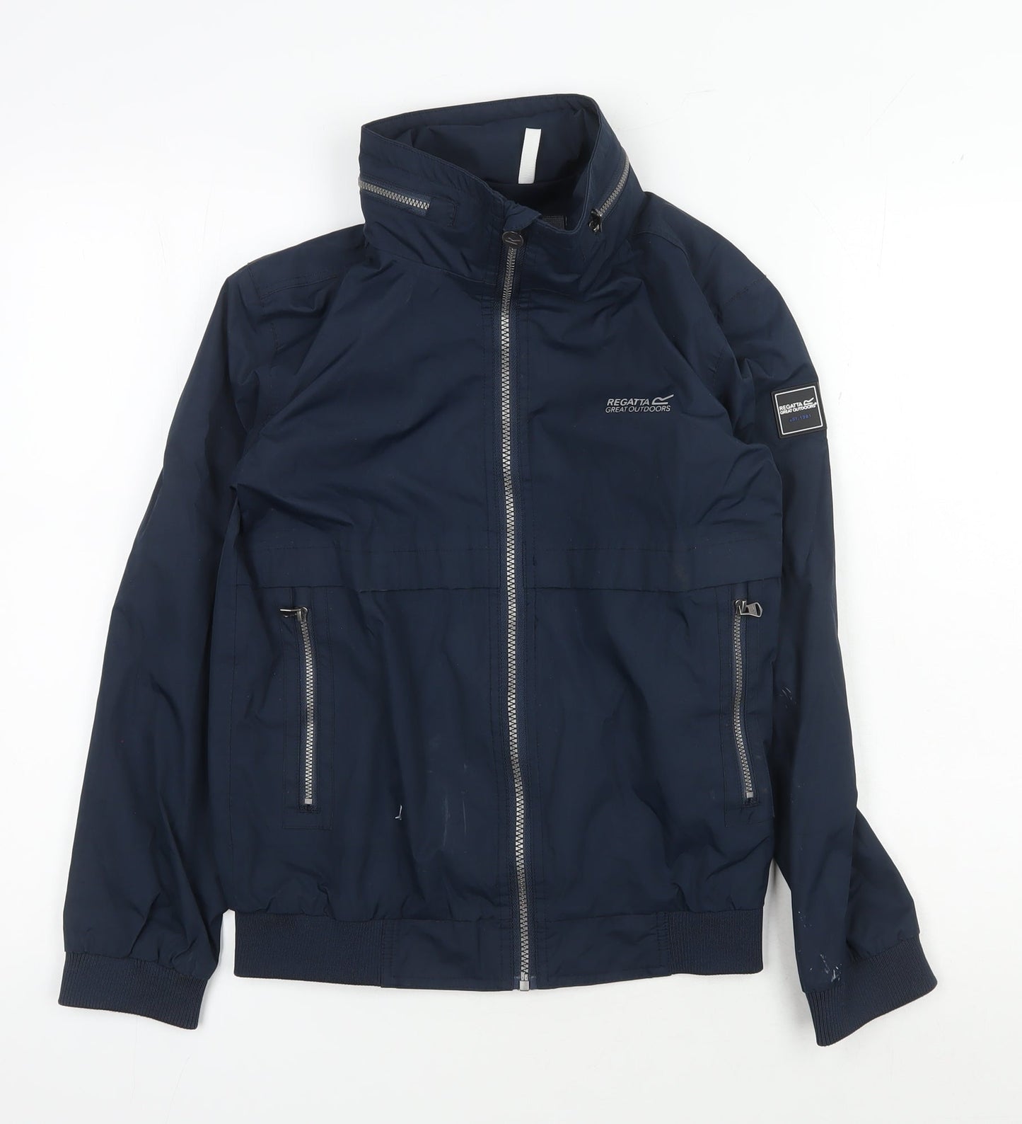 Regatta Boys Blue Bomber Jacket, Size 13, Full Zip Casual