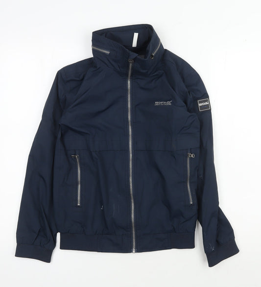 Regatta Boys Blue Bomber Jacket, Size 13, Full Zip Casual