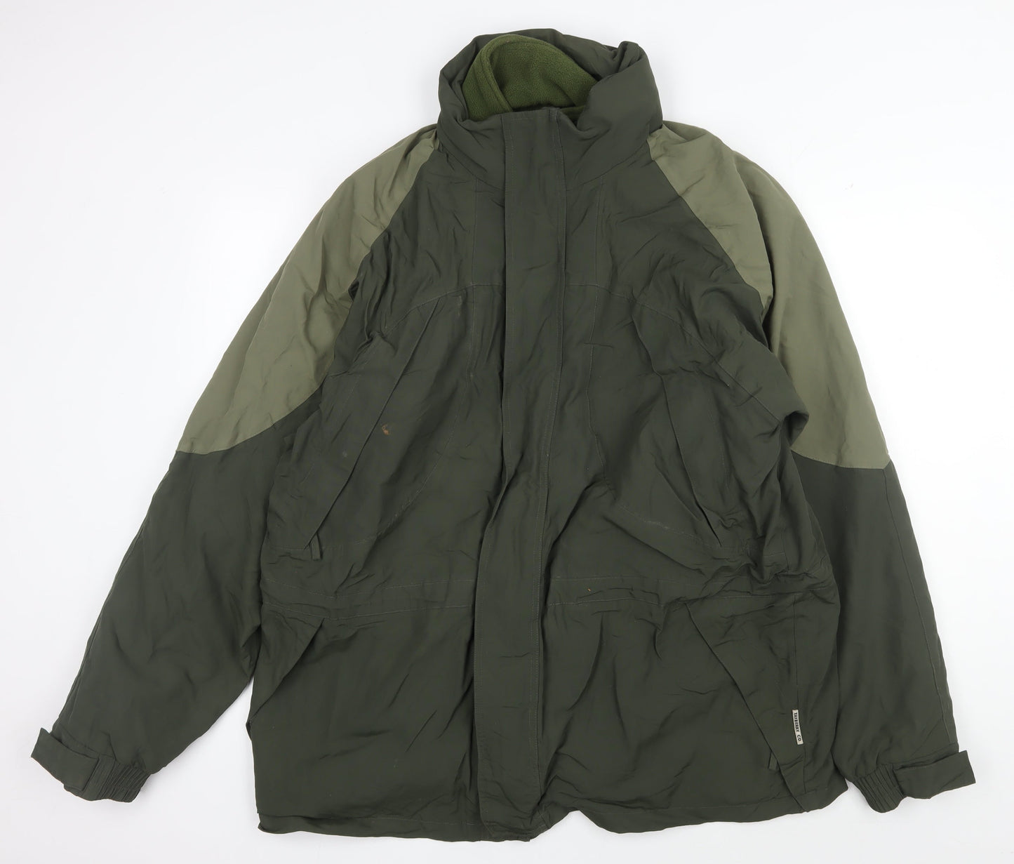 Tayberry Men's Green Basic Jacket L - Autumn/Winter Casual