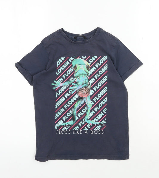 George Boys Blue Graphic T-Shirt, Size 7-8 Years, Funny Design