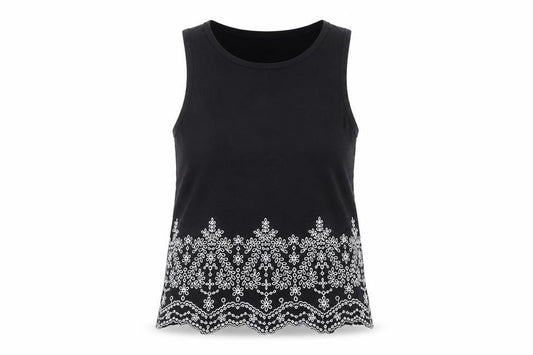Womens UK Size 6 Superdry Black Cotton Tank