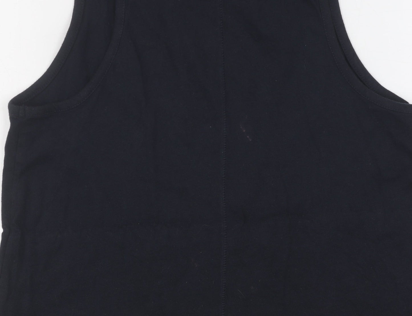 Superdry Women's Black Tank Top, Size 6, Embroidered