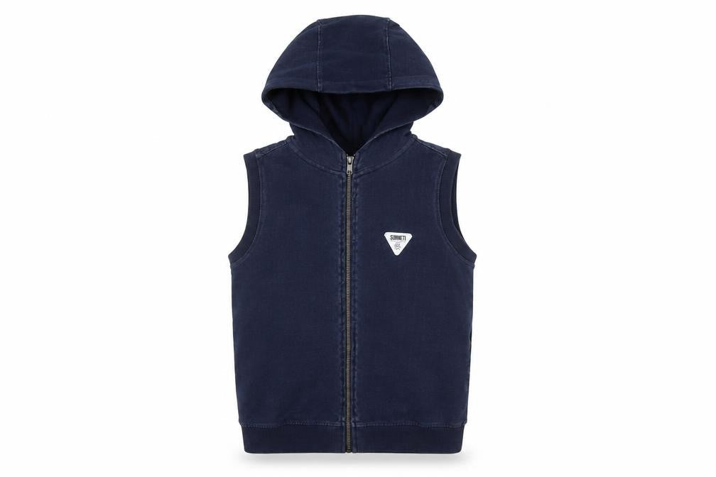 Sonneti Boys Navy Sleeveless Hooded Jacket 10-12 Years