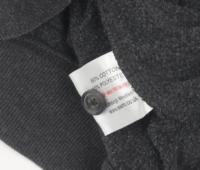 James Pringle Men's Grey 2XL Long Sleeve Polo