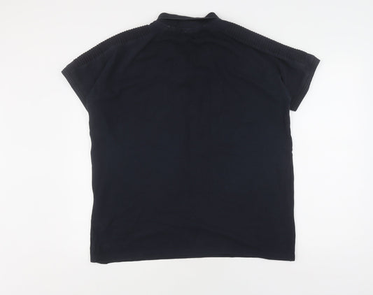 883 Police Men's Black XL Polo Shirt - Short Sleeve, Logo