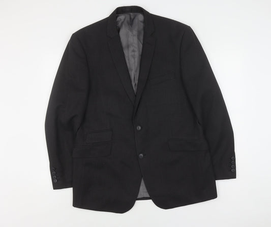 Burton Black Men's Blazer 44 Regular Business Jacket