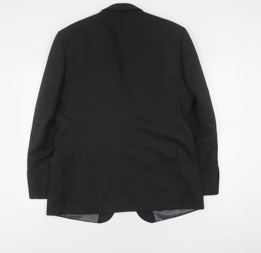 Burton Black Men's Blazer 44 Regular Business Jacket