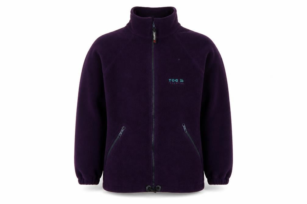TOG24 Women's Purple Fleece Jacket, M - Stylish & Warm
