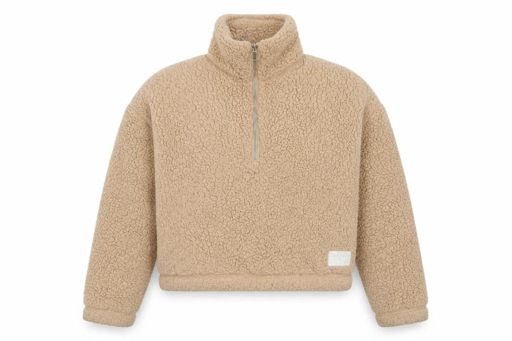 Womens UK XS Regular Hollister Beige Pullover Hoodie