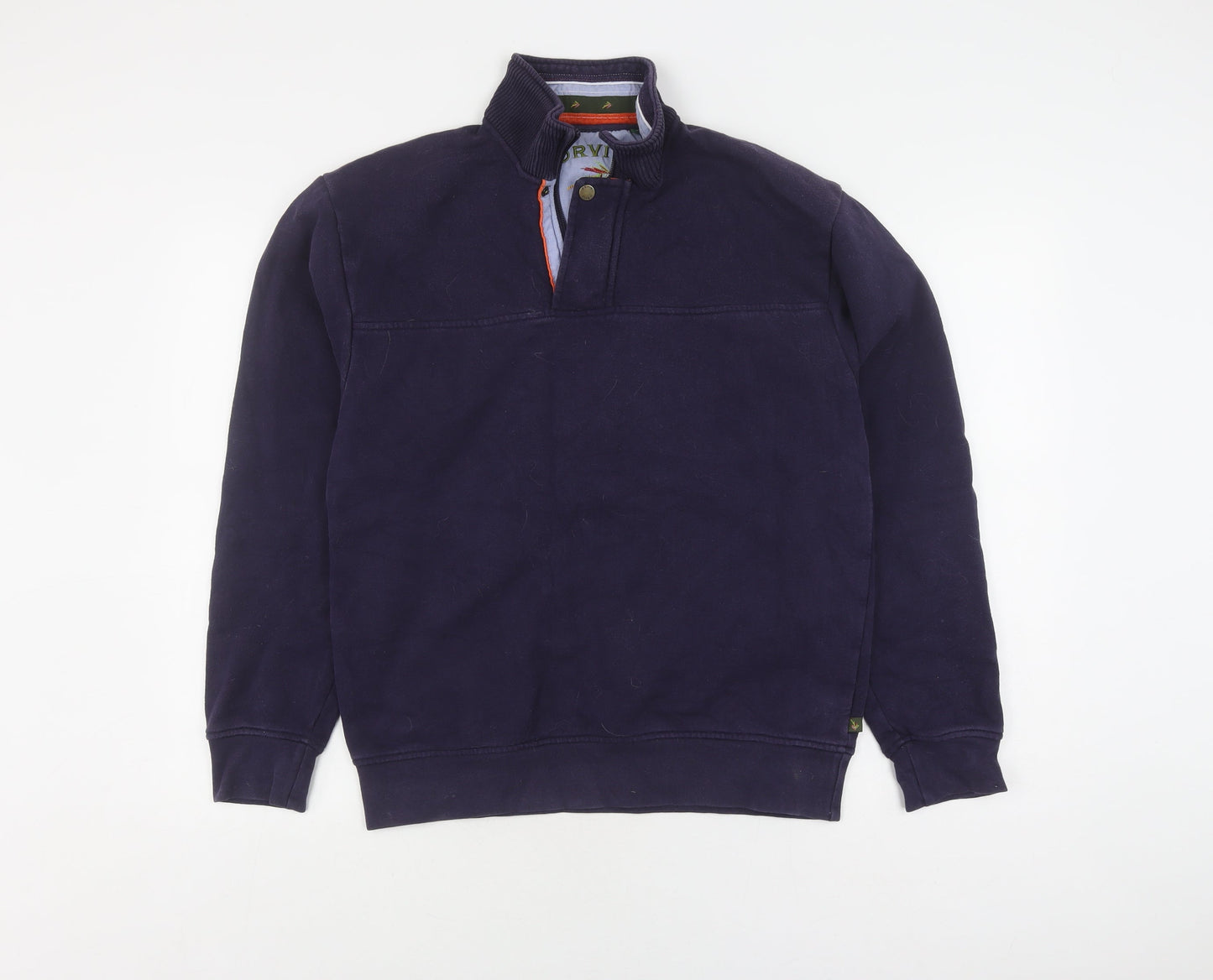 Orvis Mens Blue Pullover Sweatshirt S - Stylish & Comfortable