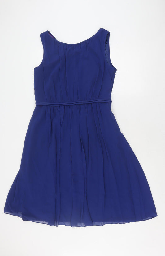 Boden Women's Blue Fit & Flare Dress, Size 12