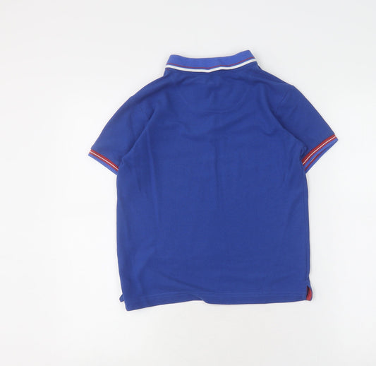 Ben Sherman Boys Blue Polo Shirt, Size 11 Years, Regular Fit