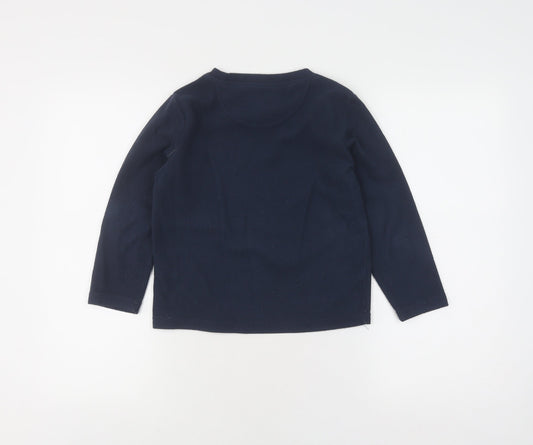 Peter Storm Boys Blue Fleece Pullover Sweatshirt, Size 5-6 Years