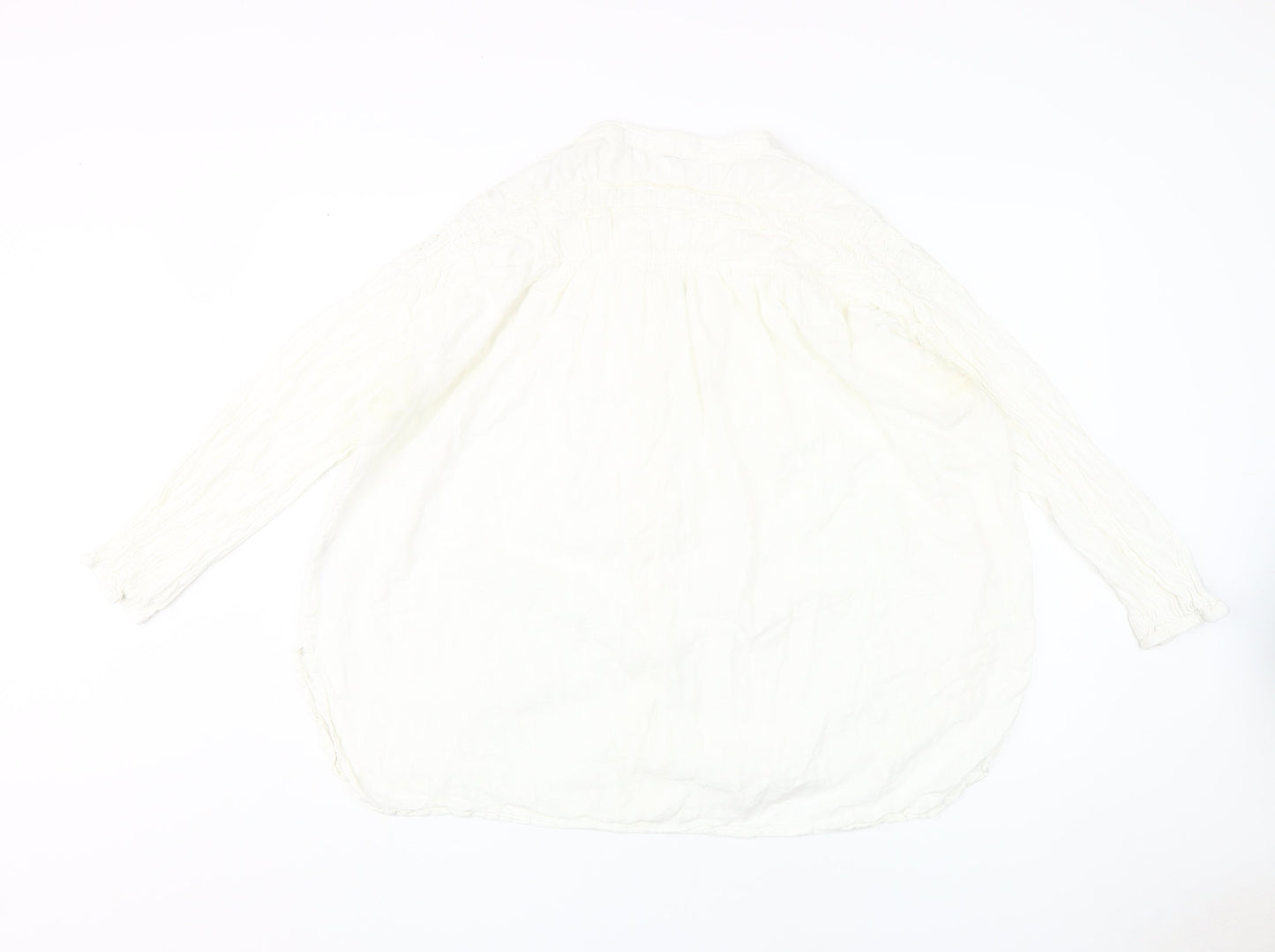 V by Very Women's White Cotton Button-Up Shirt Size 20