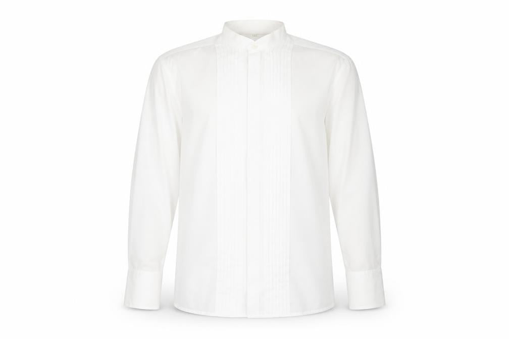 Scott Taylor Men's White Dress Shirt, Size 16/41, Classic Fit