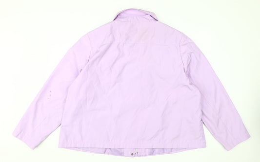 BM Collection Women's Purple Casual XL Jacket
