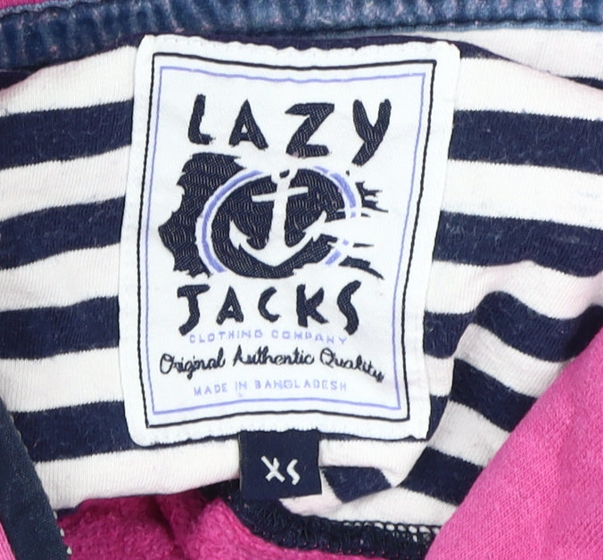 Lazy Jacks Women's Pink Cotton Pullover XS