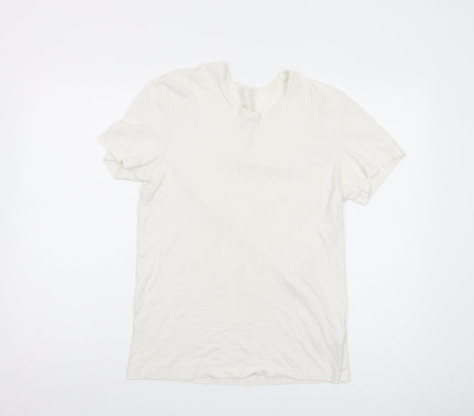 Hugo Boss Men’s White T-Shirt, Size S, Crew Neck
