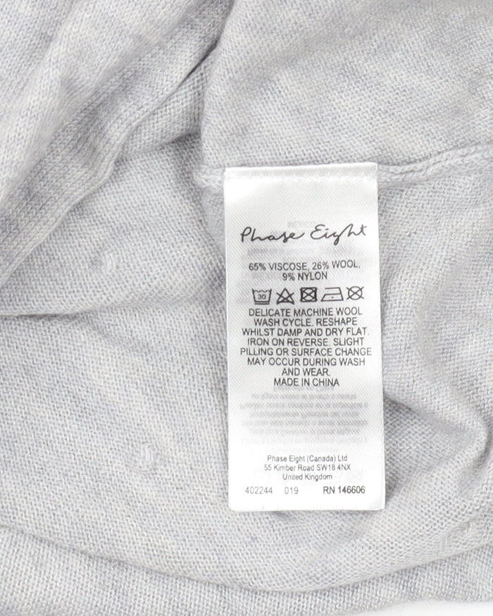 Phase Eight Women's Grey Pullover Jumper, Size L