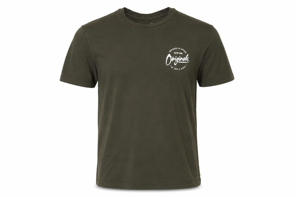 Mens UK Size S JACK & JONES Green  Cotton T-Shirt
