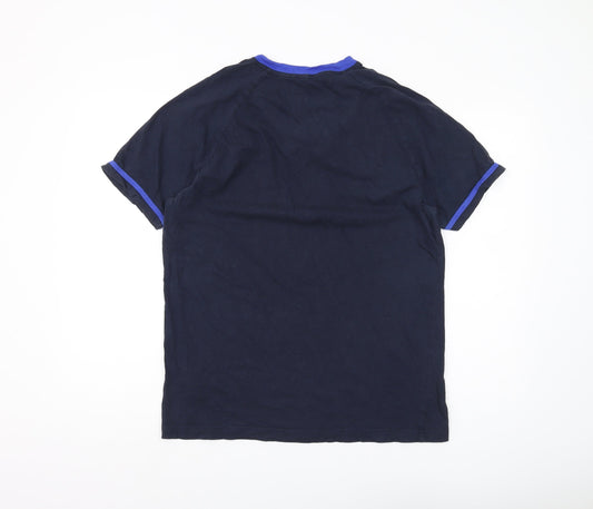 Ted Baker Men's Blue Cotton T-Shirt Size L - Excellent