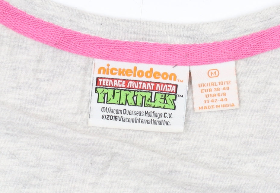 Nickelodeon Women's Grey TMNT Tank Top Size 10