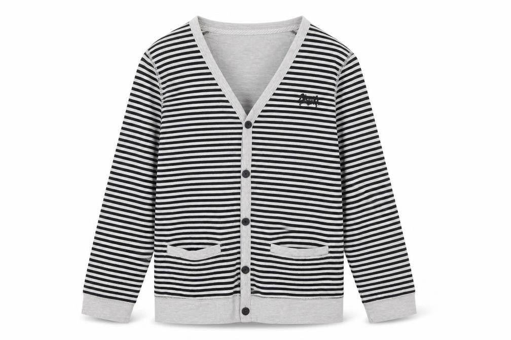 Front view of Jasper Conran girls’ striped cotton cardigan 13-14 years