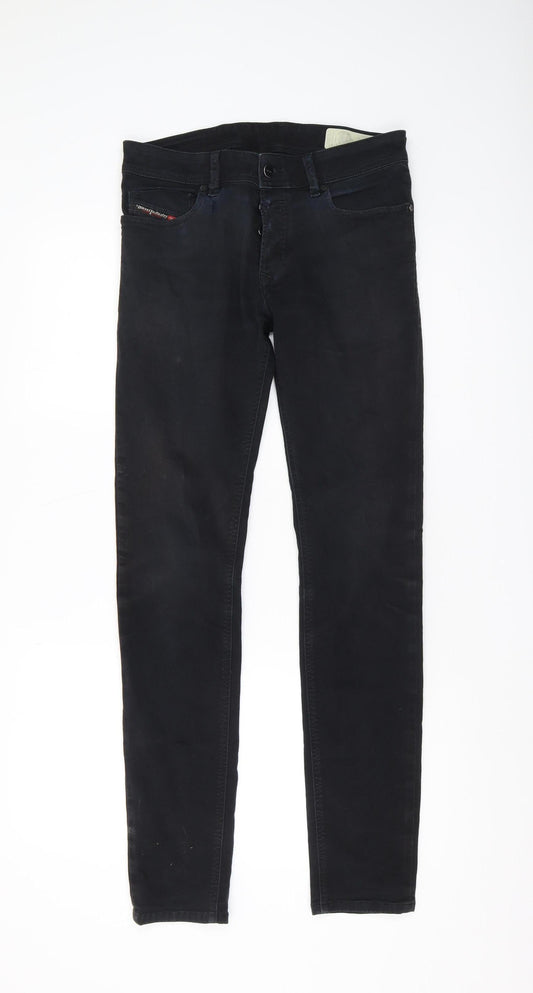 Diesel Men's Black Skinny Stretch Jeans Size 29