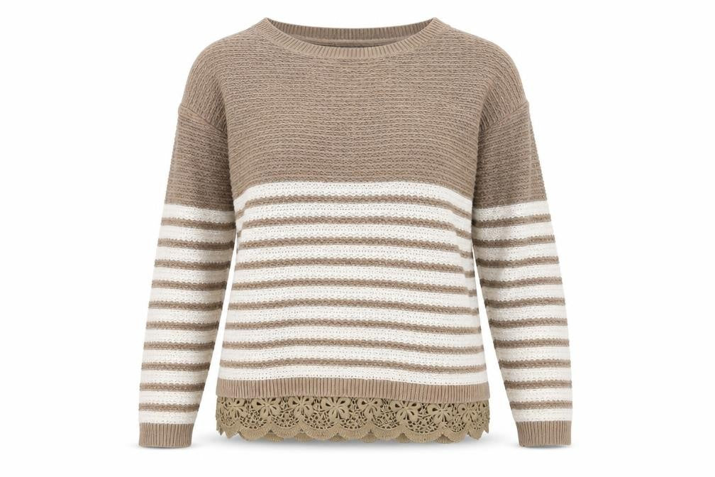 Womens UK 8 Regular FatFace Brown Pullover Tight-Knit