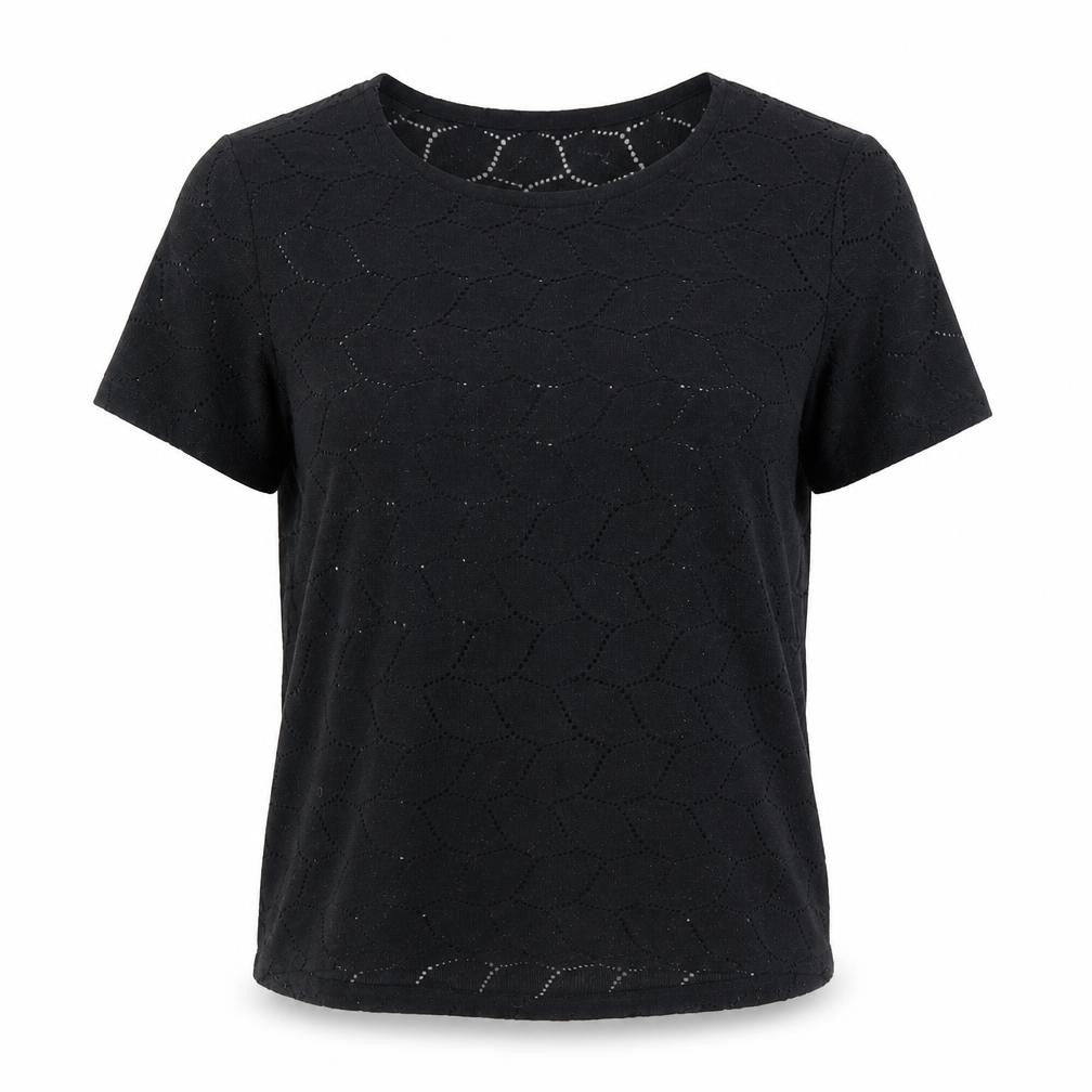 Womens UK Size M Jacqueline de Yong Black Polyester T-Shirt