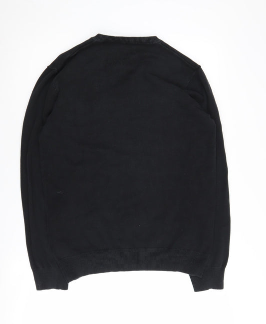 Jack & Jones Men’s Black V-Neck Pullover Jumper L