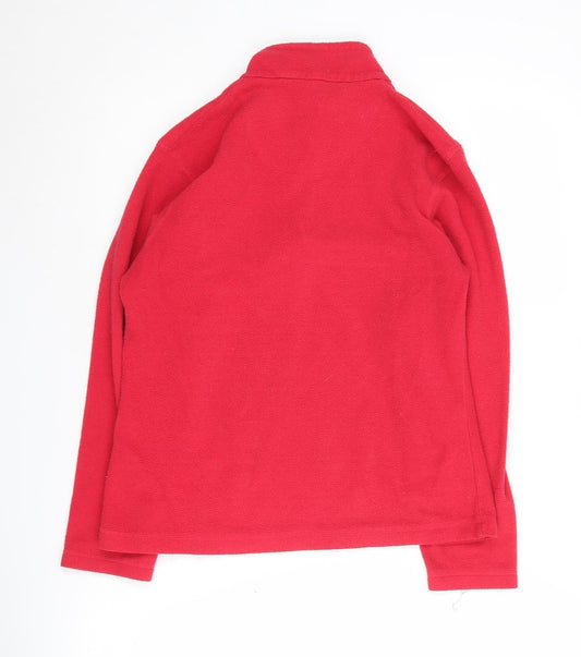 Regatta Women's Red 1/2 Zip Fleece Sweatshirt Size 10
