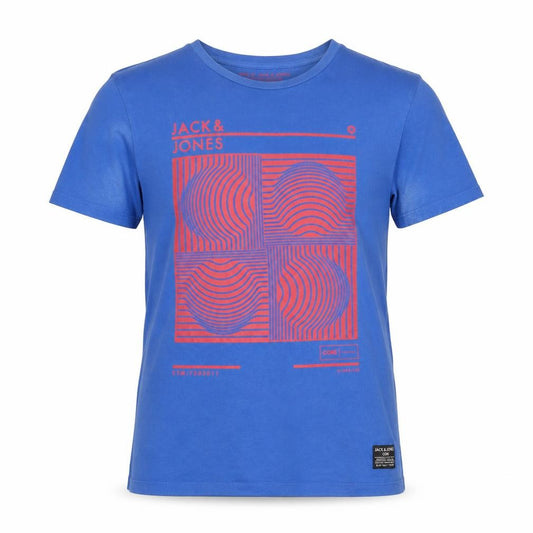 Mens UK Size L JACK & JONES Blue  Cotton T-Shirt
