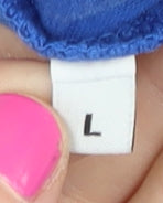 Jack & Jones Men's Blue Cotton Graphic T-Shirt Size L