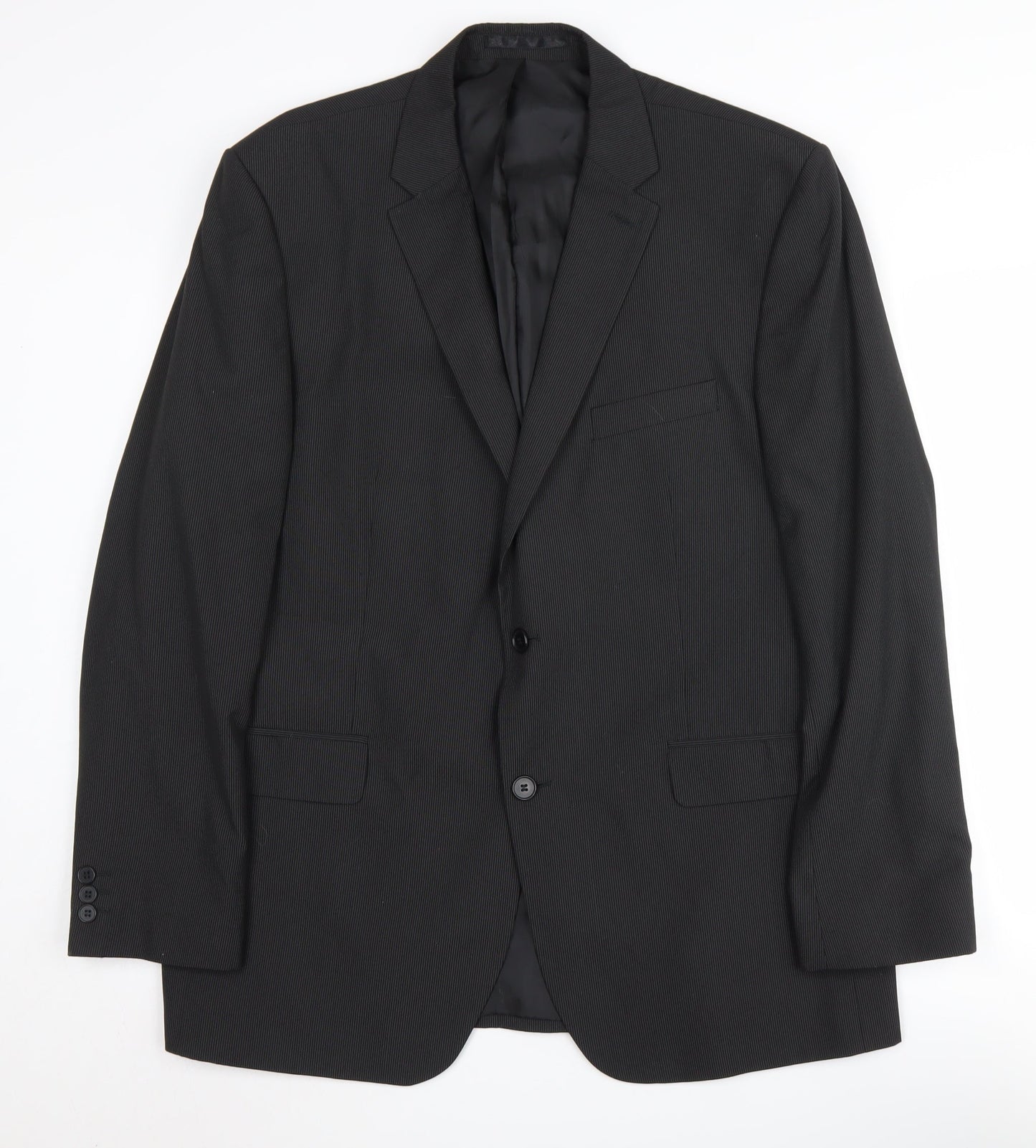 Thomas Nash Men's Black Regular Fit Suit Jacket 44R