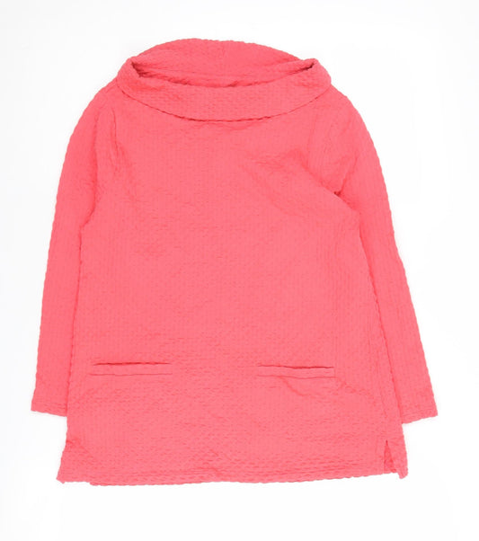 Laura Ashley Women's Pink Tunic Jumper Size 8