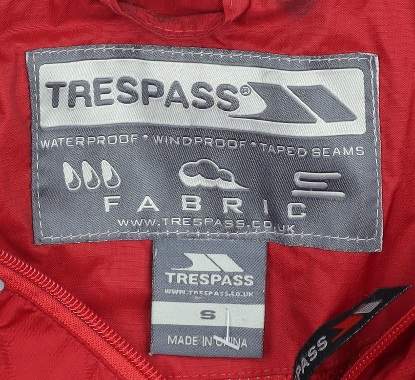 Trespass Red Men's S Waterproof Rain Jacket