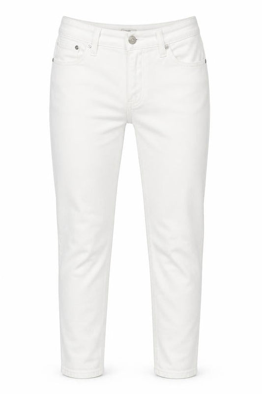 Front view of J.Crew Women’s White Skinny Jeans, size UK 31, High Rise